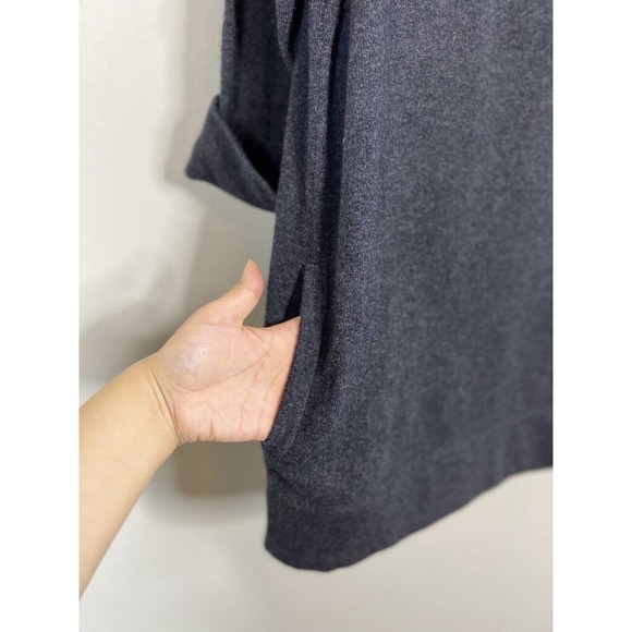 DVF Diane Von Furstenberg Women's Small Sweater Wool Cashmere Pockets 3/4 Sleeve - Picture 3 of 5